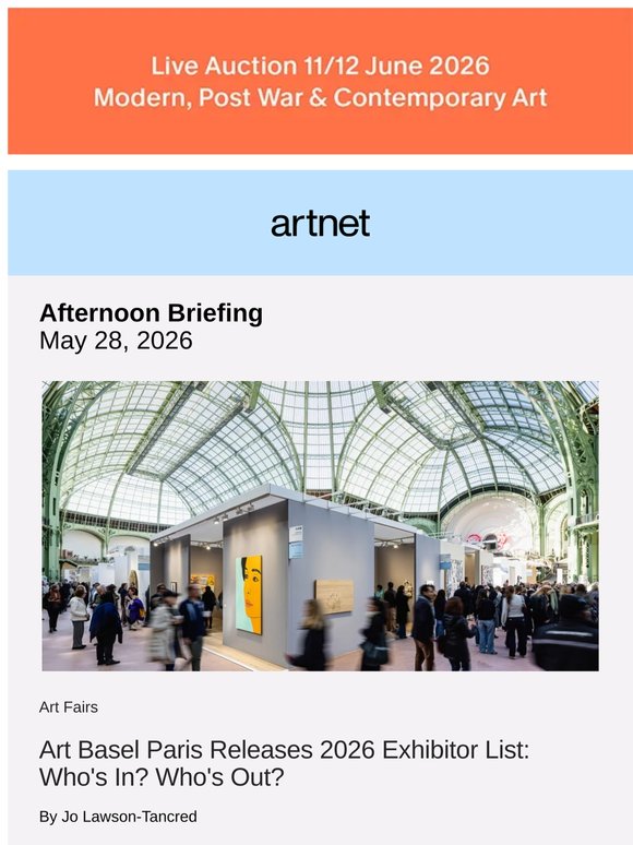 Art Basel Names Paris Exhibitors: Who's In?