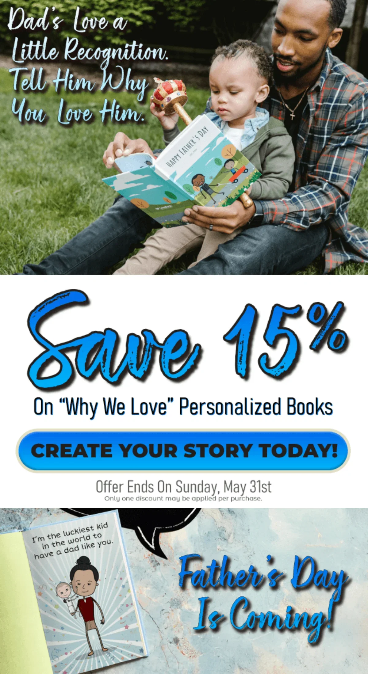 Save 15% Dad's Love a Little Recognition