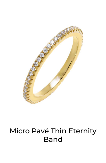 Micro Pave Thin Eternity Band