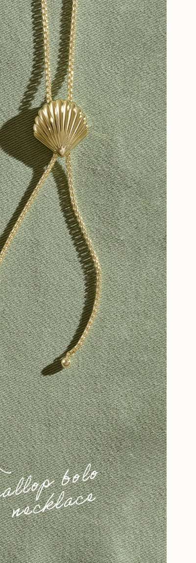 Scallop Bolo Necklace