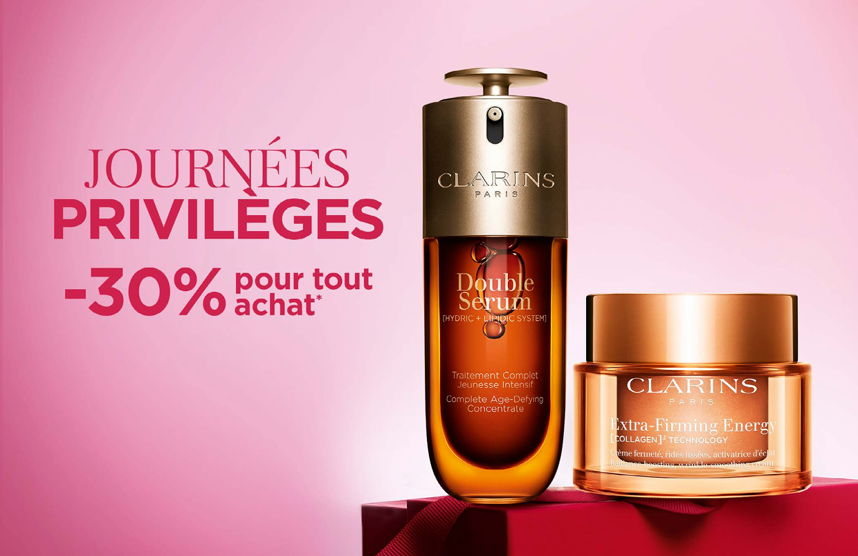 Les coffrets cadeaux Clarins