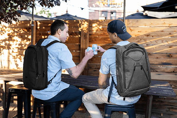 Packing the oatmilk Knack Travel Duffel Bag