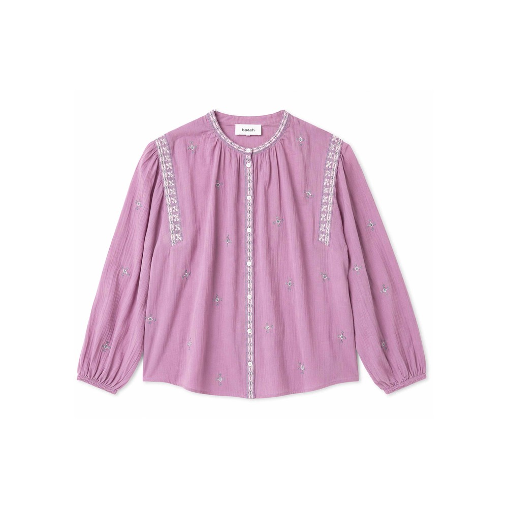 Image of Dalila Organic Cotton Blouse - Rose