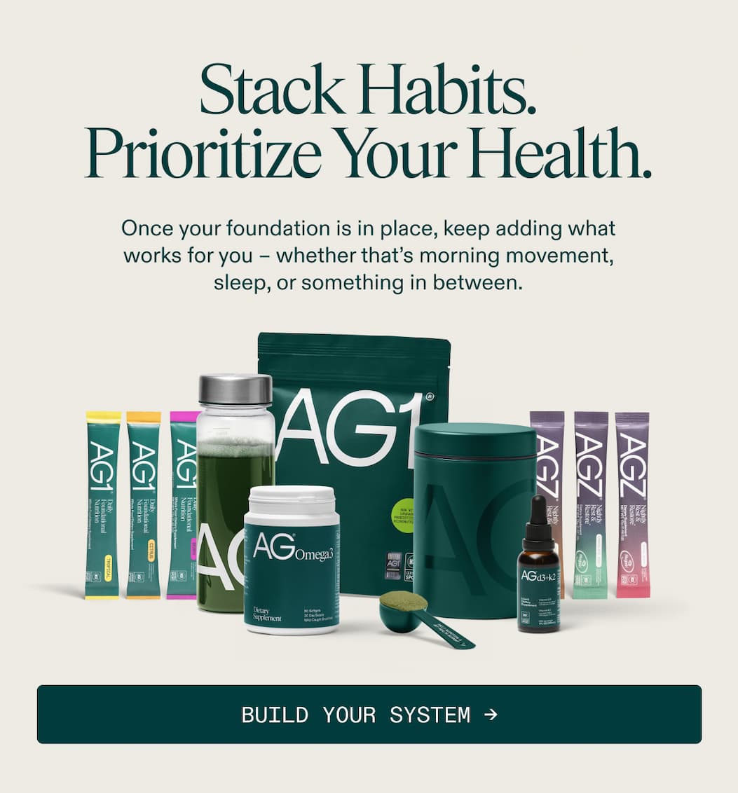 Stack your habits and prioritize your health