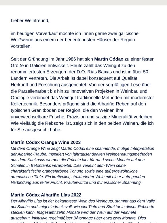 Albariño-Prestige: Ausgezeichnet von Master of Wine!