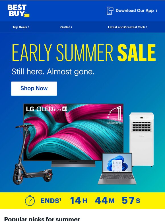 Last day for Early Summer Sale, don’t be late!