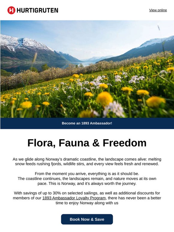 Discover Norway in Bloom and Save