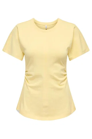 ONLMARIE S/S RUCHING TOP JRS NOOS 15365258 Sunlight