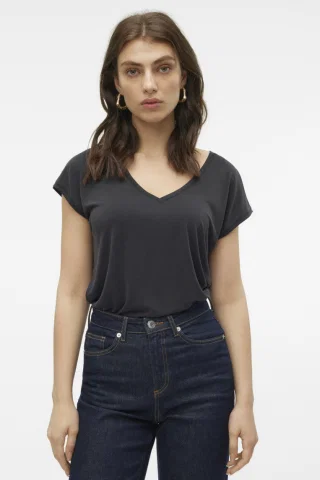 VMFILLI SS V-NECK TEE GA NOOS 10247666 Black