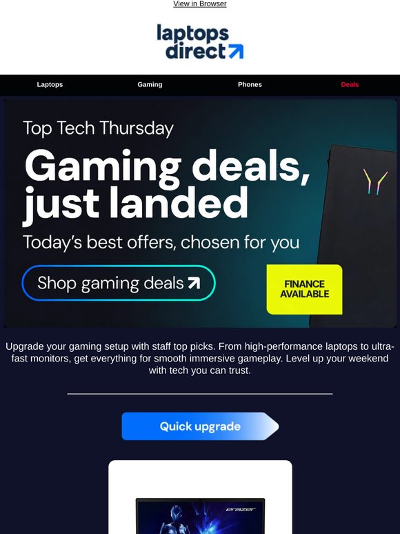 Thursday Top Gaming Tech