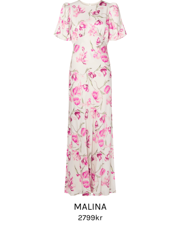 Image of Freja Pouf Sleeve Maxi Dress