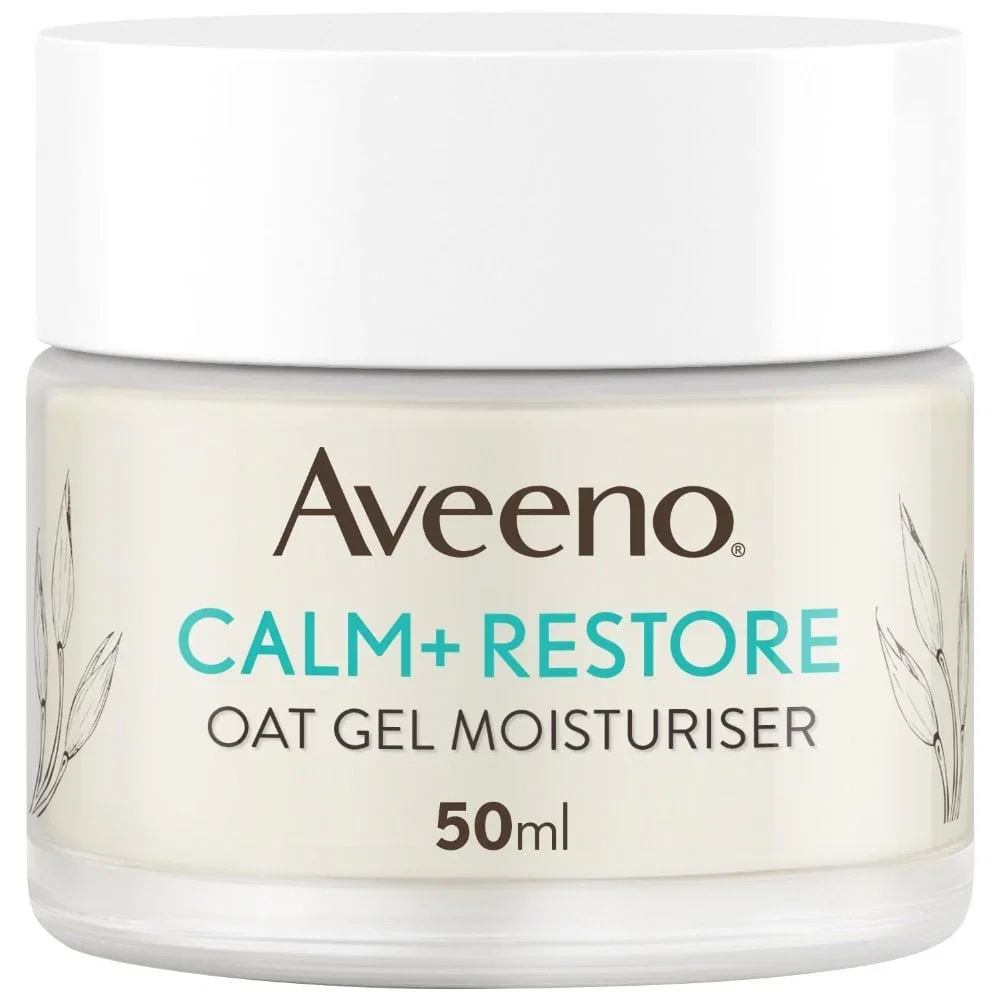 Image of Aveeno Face Calm+ Restore Oat Gel Moisturiser 50ml