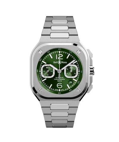 BR-05  chrono green steel