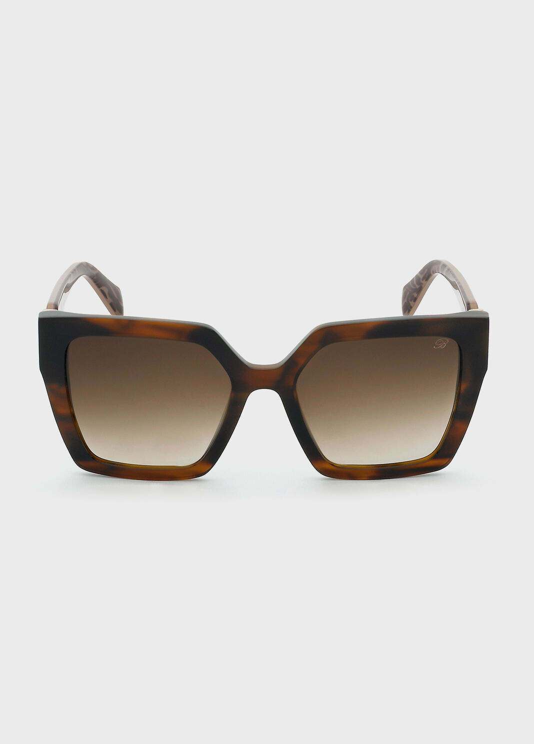 Wide, square-shaped acetate sunglasses