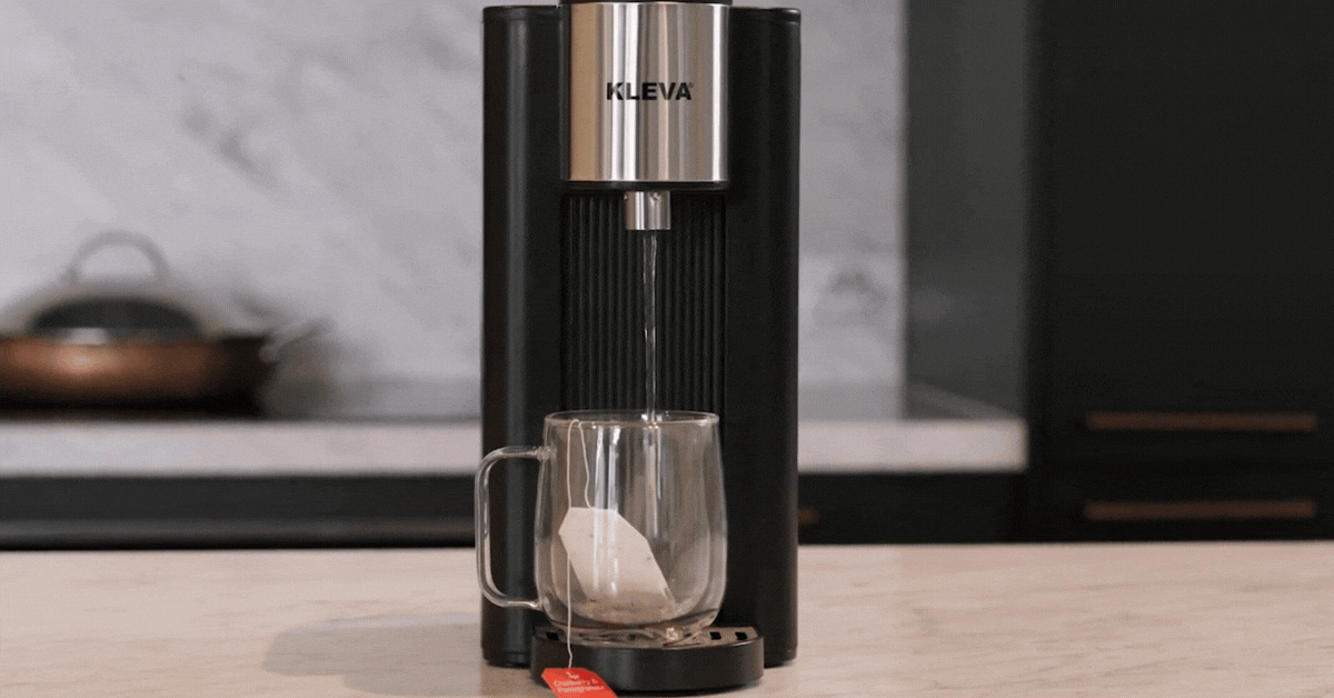 The Instant Hot Water Dispenser dispensing hot water 
