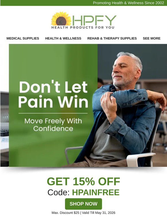 Trusted Pain Relief Products at Unbeatable Prices