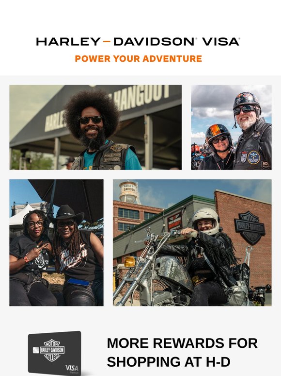 Earn 3X points on H-D® gear and more