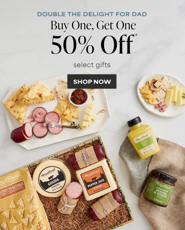 Double the Delight for Dad - Buy One, Get One 50% Off select gifts 