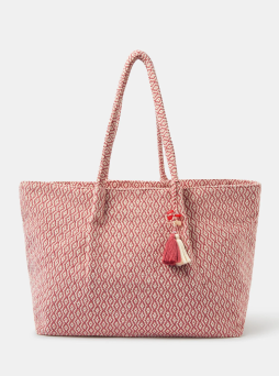 Woven Aztec Shopper Bag