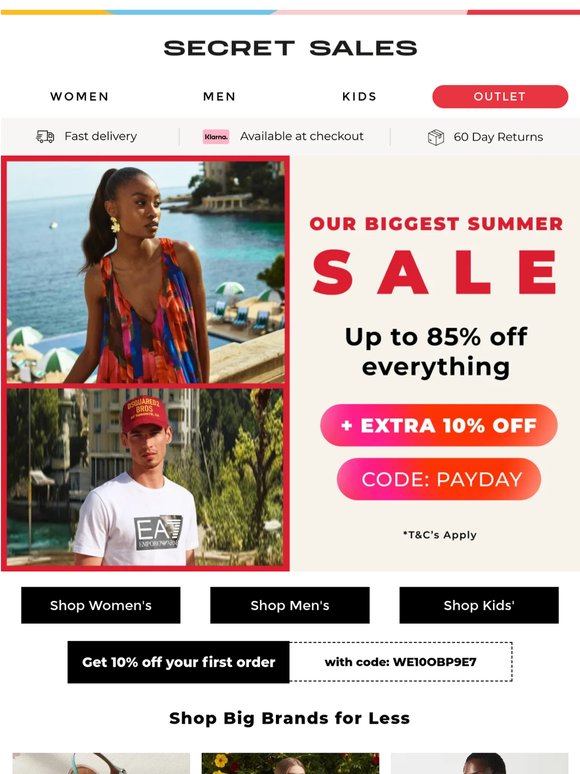 Here’s 10% Off to Start Shopping