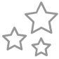 Icon of three stars.