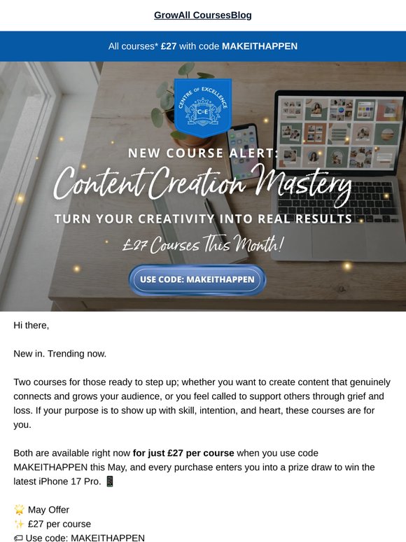 New Course Alert: Content Creation Mastery Diploma Course 🆕