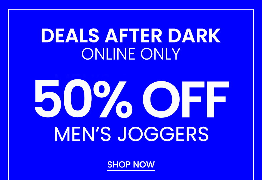 50% off Men's Joggers 