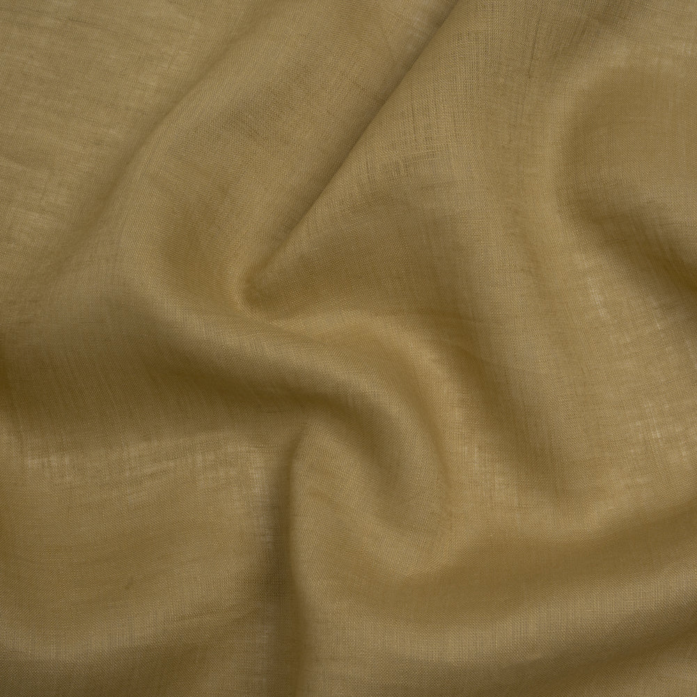 Image of Famous Australian Designer Light Olive Lightweight Linen Woven