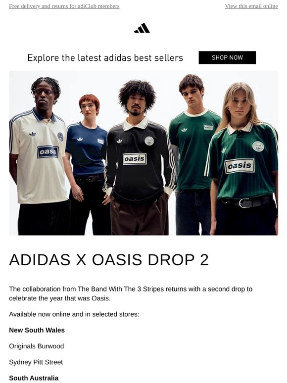 ADIDAS X OASIS DROP 2