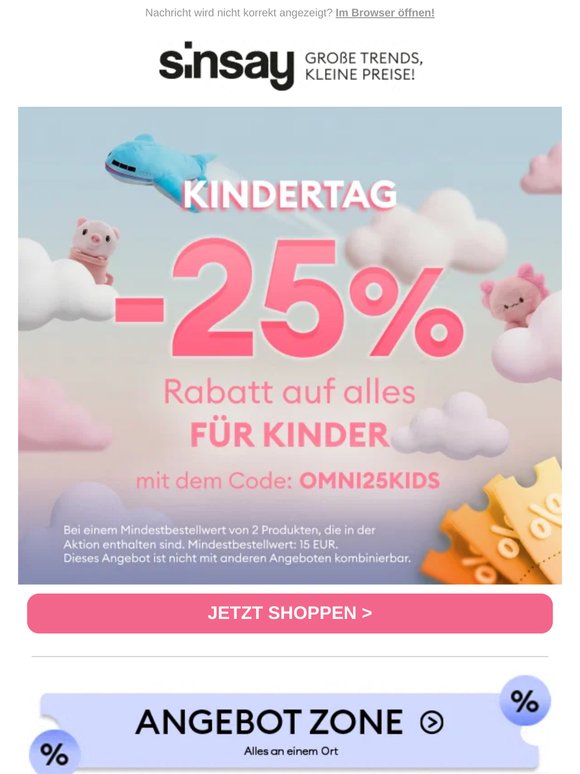 -25% 🪁 Kindertag