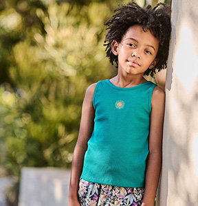 Ribbed Knit Tank Top for Girls