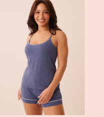 Cotton Cami with Shelf Bra