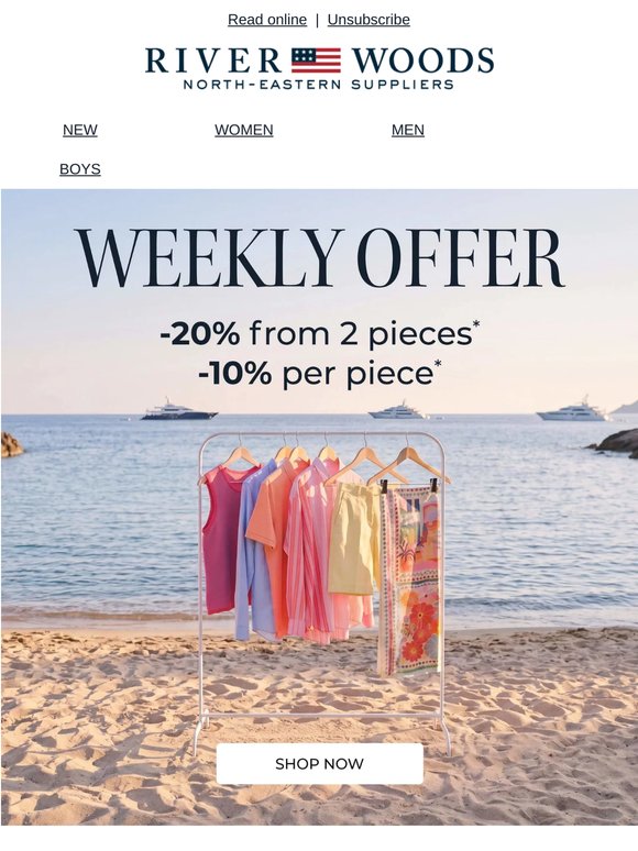 Weekly offer: get -10% per piece and even -20% from 2 pieces