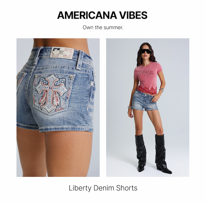 AMERICANA VIBES | Own the summer. | Liberty Denim Shorts