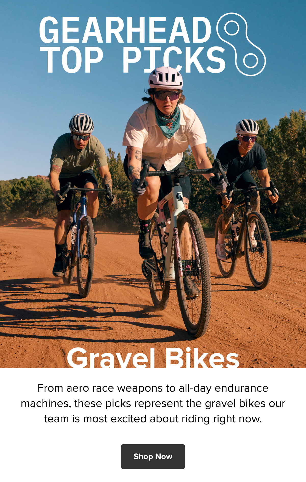Gearhead Top Picks: Gravel Bikes — from aero race weapons to all-day endurance machines. Shop Now!