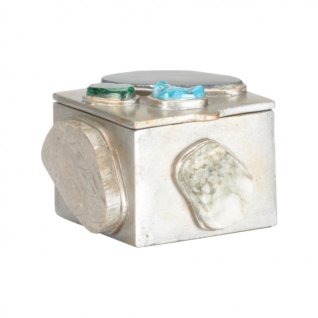 Caribbean Gold Square Jewelry Box