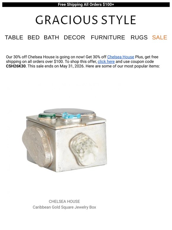 The 30% off Chelsea House - Our picks for you! | Gracious Style