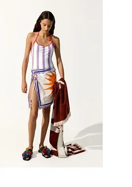 Striped swimsuit Online Exclusive