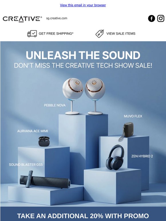 Unleash The Sound Don't Miss The Creative Tech Show Sale!