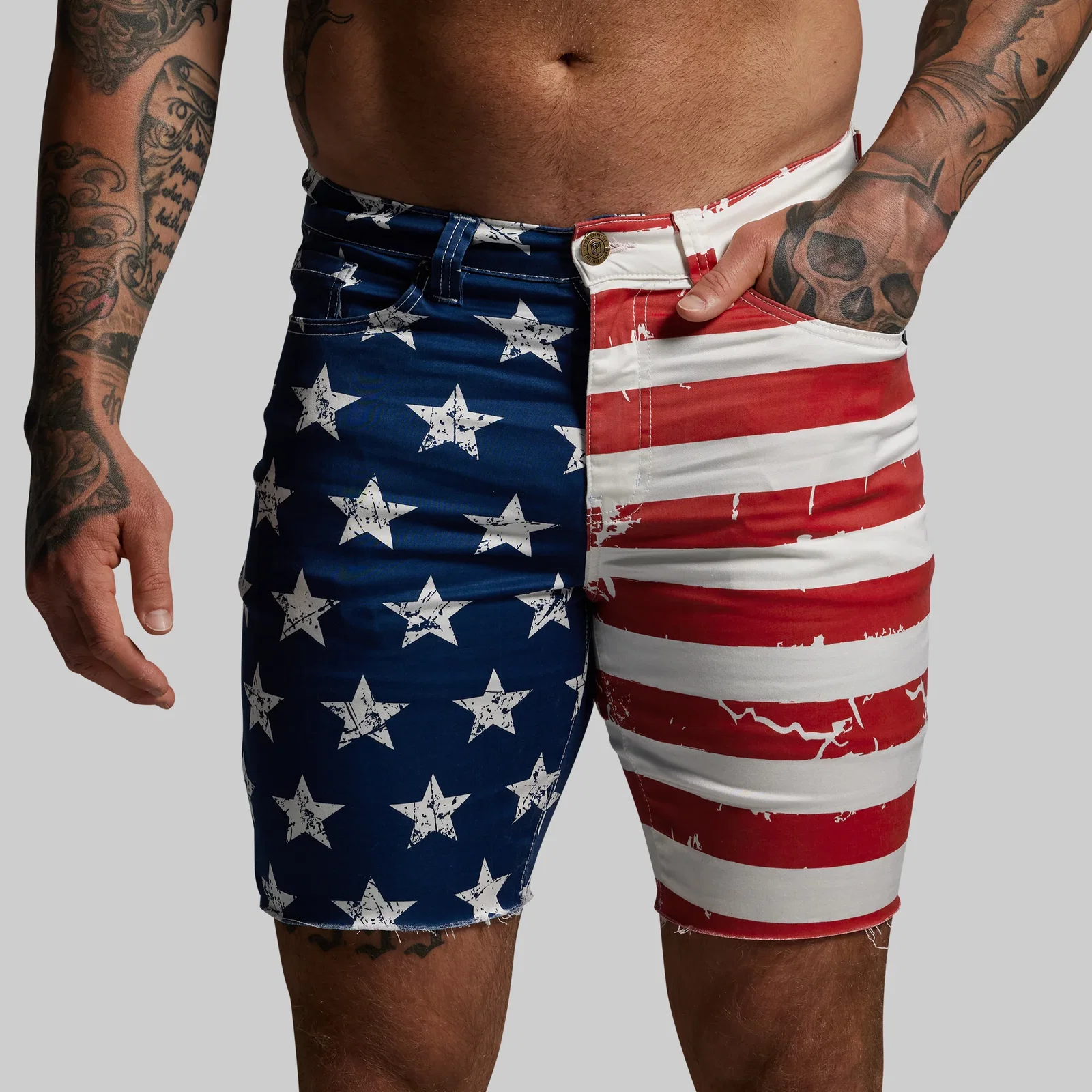Image of FLEX Stretchy Jort 7" (American Flag)