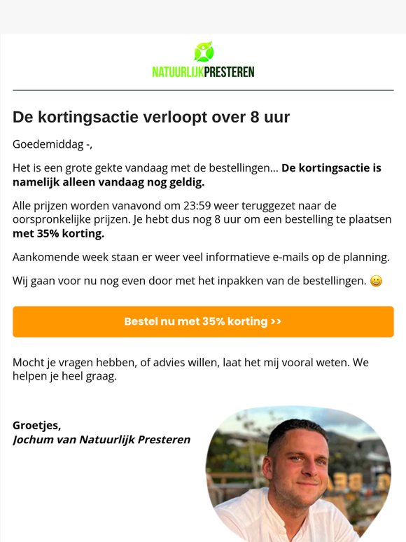 Laatste kans... (nog 8 uur) 😱