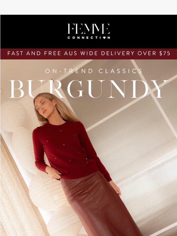 Trending: Burgundy