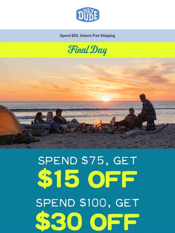 $30 Off? This is your last chance!