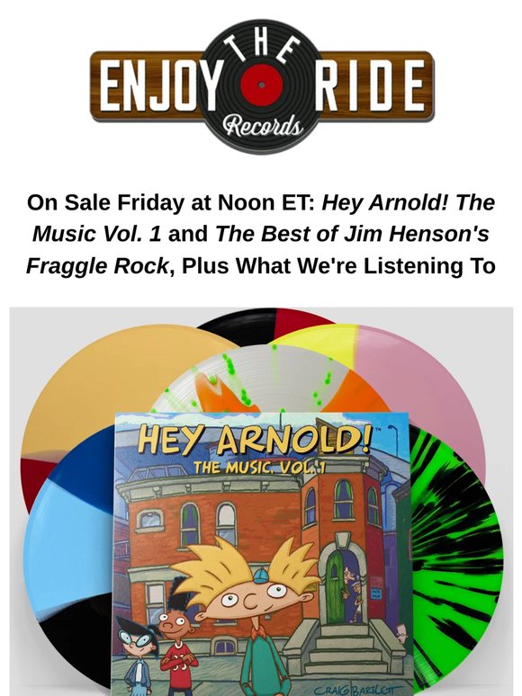 On Sale Friday at Noon ET: Hey Arnold! The Music Vol. 1 & The Best of Jim Henson's Fraggle Rock
