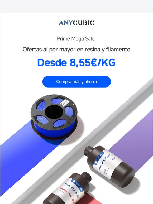 🎉 Prime Mega Sale | Materiales desde solo 8,55 €/kg