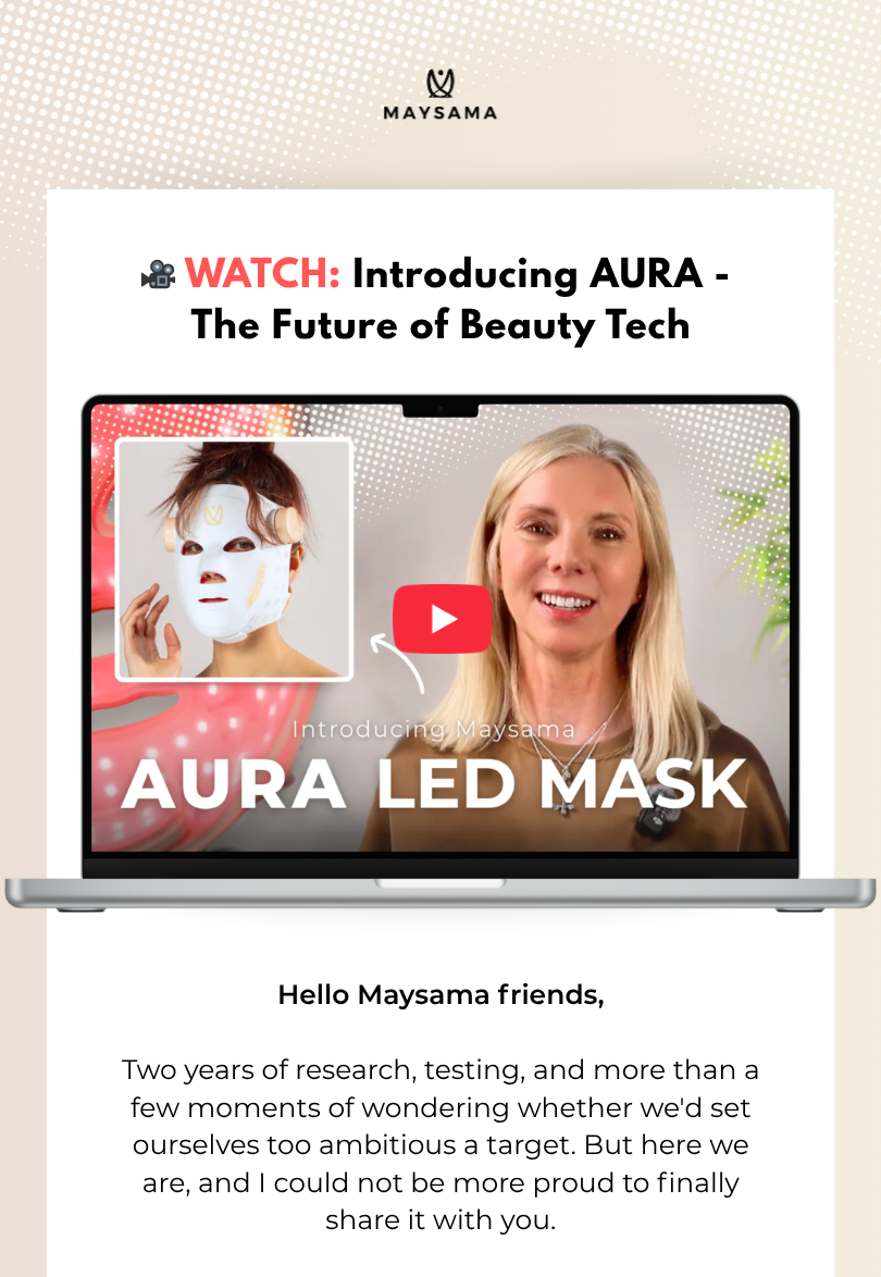 Watch: AURA is here, the future of LED therapy
