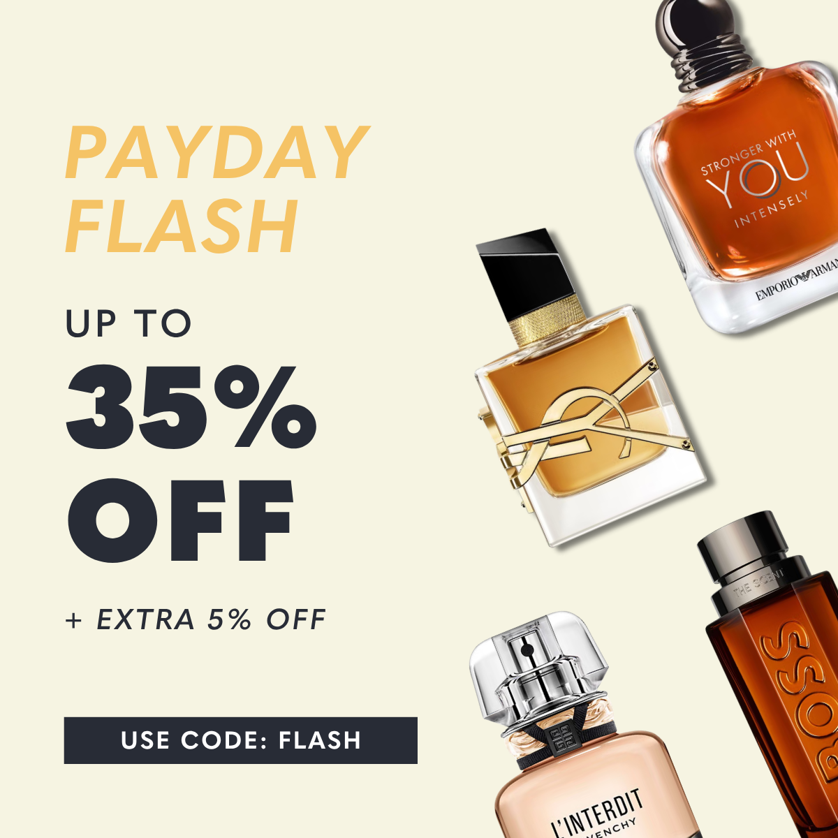 Payday Flash: Up to 35% Off + Extra 5% Off With Code: FLASH