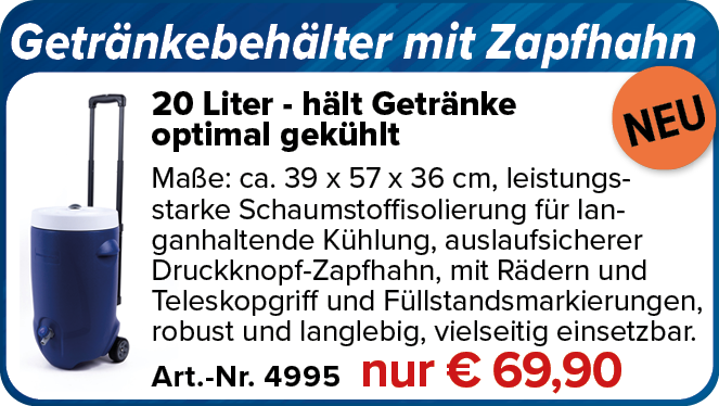 NEU! Getränkebehälter mit Zapfhahn