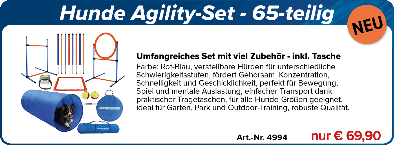 NEU! Hunde Agility-Set - 65-teilig