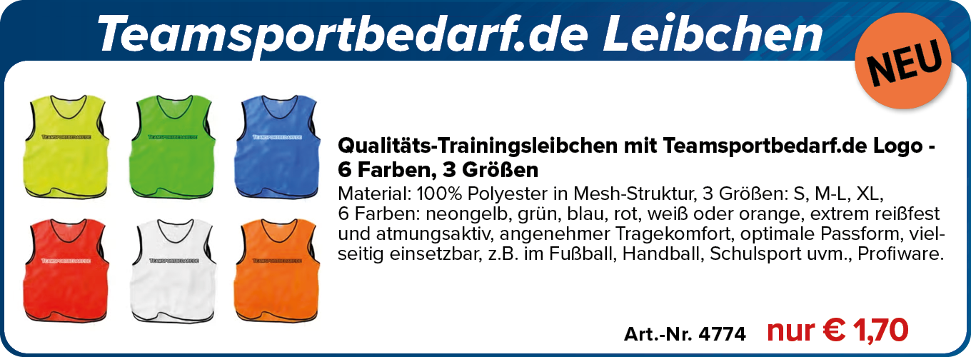 NEU! Teamsportbedarf.de Leibchen